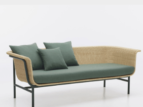 โซฟา 3 ที่นั่ง BUNISE รุ่น AMALFI ขนาด 200&times;75&times;70 ซม. สีเขียว